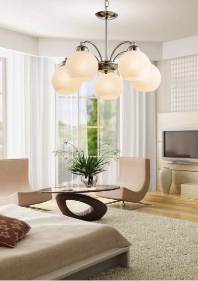 Lampa wisząca Tobago 5xE27 chromowy 52 cm - zdjęcie produktu 2