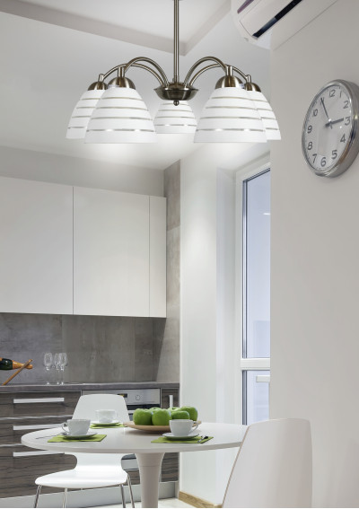 Lampa wisząca Uli 5xE27 satynowy 52 cm - zdjęcie produktu 1