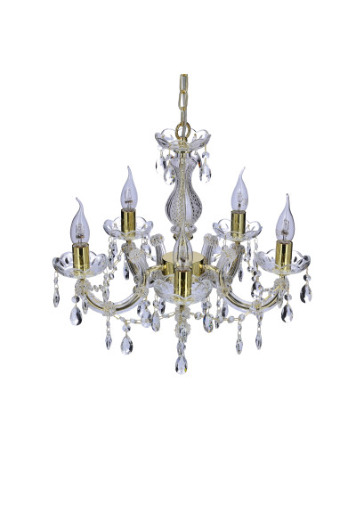 Maria pendant light 5xE14 gold 48 cm - product image 3