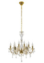 Maria pendant light 8xE14 gold 62 cm