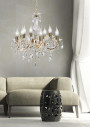 Maria pendant light 8xE14 gold 62 cm - product image 2