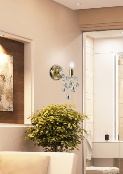 Maria wall light 1xE14 gold 26 cm - product image 1
