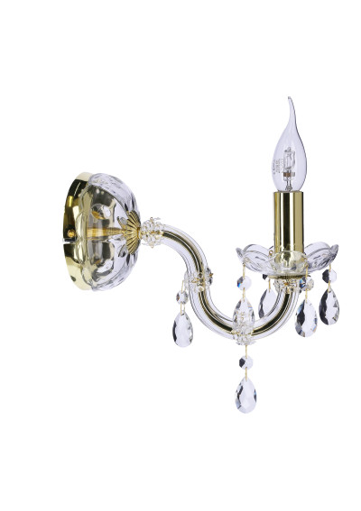 Lampa ścienna Maria 1xE14 złoty 26 cm - zdjęcie produktu 3