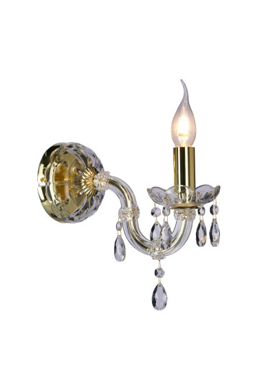 Lampa ścienna Maria 1xE14 złoty 26 cm - zdjęcie produktu 6