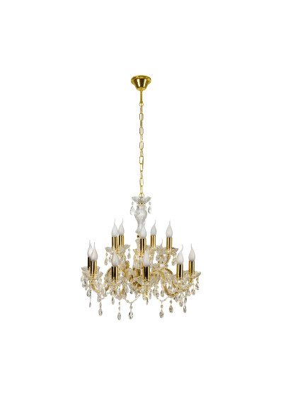 Maria pendant light 12xE14 gold 62 cm - product image 2