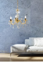 Lampa wisząca Maria 3xE14 złoty 48 cm - zdjęcie produktu 1