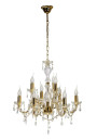 Lampa wisząca Maria 9xE14 złoty 62 cm