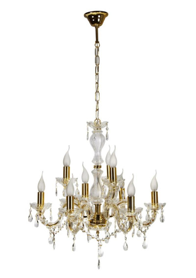 Maria pendant light 9xE14 gold 62 cm