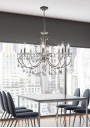 Aurora pendant light 8xE14 chromee 73 cm - product image 2