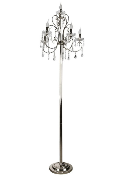 Lampa podłogowa Aurora 5xE14 chromowy 185 cm
