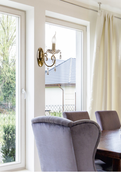 Lampa ścienna Aurora 1xE14 złoty 22 cm - zdjęcie produktu 1