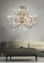 Lampa wisząca Aurora 15xE14 złoty 88 cm - zdjęcie produktu 2