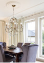 Lampa wisząca Aurora 5xE14 złoty 57 cm - zdjęcie produktu 1