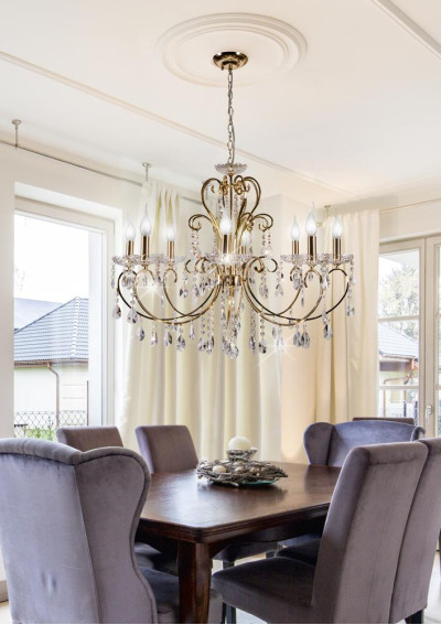 Aurora pendant light 8xE14 gold 73 cm - product image 2