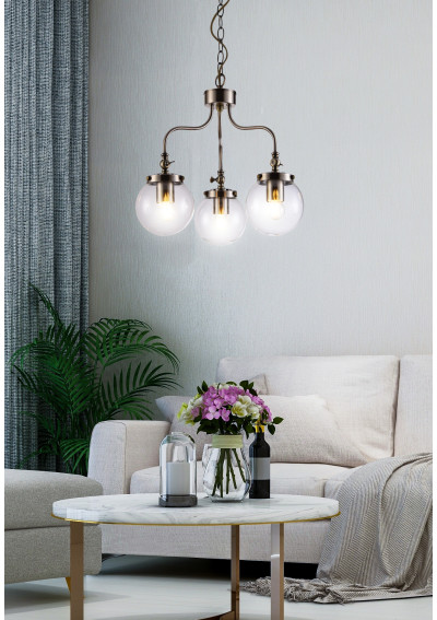 Ballet pendant light 3xE27 patynowy 45 cm - product image 3