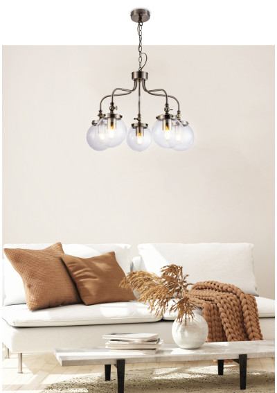 Ballet pendant light 5xE27 patynowy 55 cm - product image 2