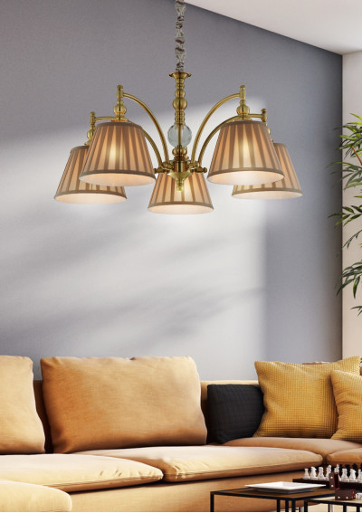 Austin pendant light 5xE14 patynowy 82 cm - product image 1