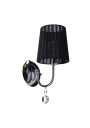Sorento wall light 1xE14 chromee, abażur black 15 cm