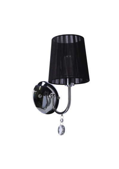 Lampa ścienna Sorento 1xE14 chromowy, abażur czarny 15 cm - zdjęcie produktu 6