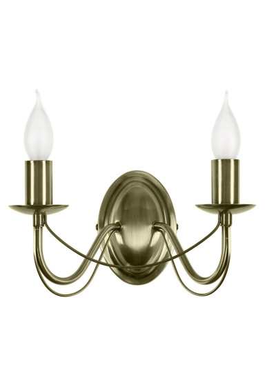 Muza wall light 2xE14 patynowy 29 cm