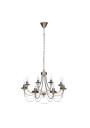 Lampa wisząca Muza 8xE14 patynowy 60 cm
