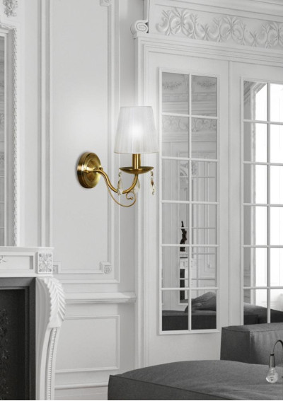 Dynasty wall light 1xE14 patynowy 21 cm - product image 2