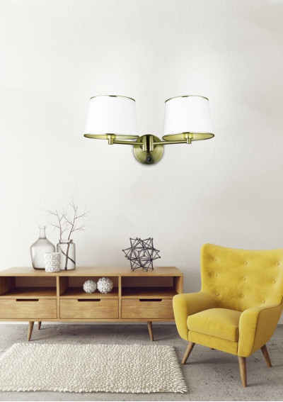 Lampa ścienna Ibis 2xE14 patynowy 48 cm - zdjęcie produktu 2