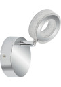 Vinola wall light 5 W LED 3000 K chromee, akryl white 12 cm