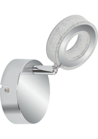 Vinola wall light 5 W LED 3000 K chromee, akryl white 12 cm