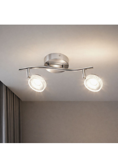 Lampa sufitowa Vinola 5 W LED 3000 K chromowy, akryl biały 34 cm - zdjęcie produktu 1