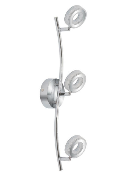 Vinola ceiling light 5 W LED 3000 K chromee, akryl white 54 cm