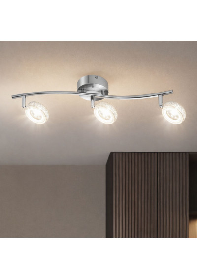 Vinola ceiling light 5 W LED 3000 K chromee, akryl white 54 cm - product image 1