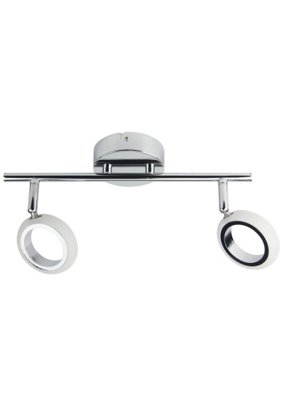 Aurelion ceiling light 4 W LED 3000 K chromee, akryl white 38 cm