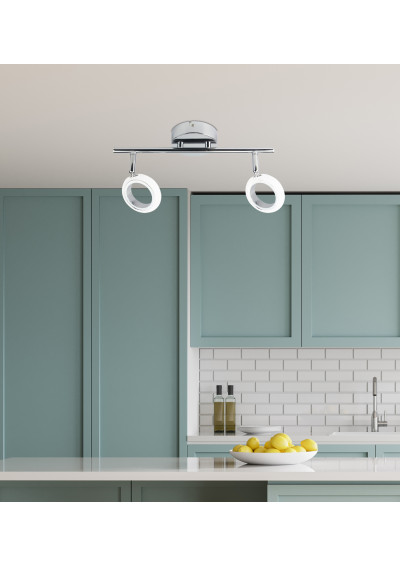 Aurelion ceiling light 4 W LED 3000 K chromee, akryl white 38 cm - product image 1