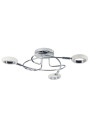 Lampa sufitowa Aurelion 4 W LED 3000 K chromowy, akryl biały 49 cm