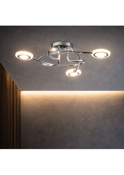 Aurelion ceiling light 4 W LED 3000 K chromee, akryl white 49 cm - product image 2