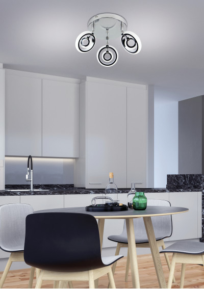 Celt ceiling light 6 W LED 3000 K chromee 30 cm - product image 1