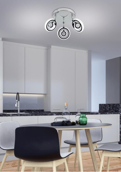 Celt ceiling light 6 W LED 3000 K chromee 30 cm - product image 2
