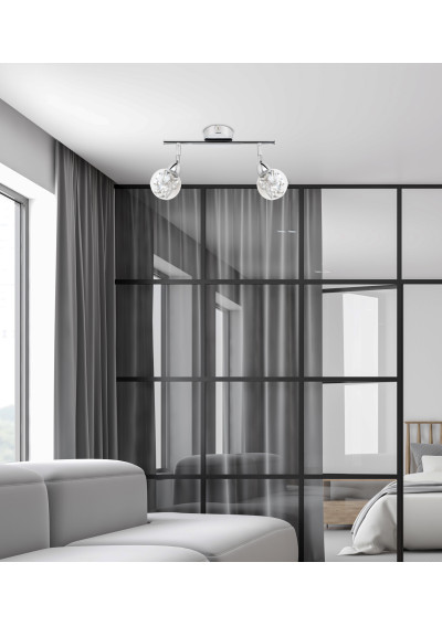 Lampa sufitowa Bolo 12 W LED 3000 K chromowy 40 cm - zdjęcie produktu 1