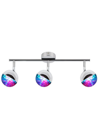 Party ceiling light 3 W LED chromee 56 cm