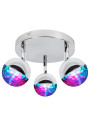 Party ceiling light 3 W LED chromee 32 cm