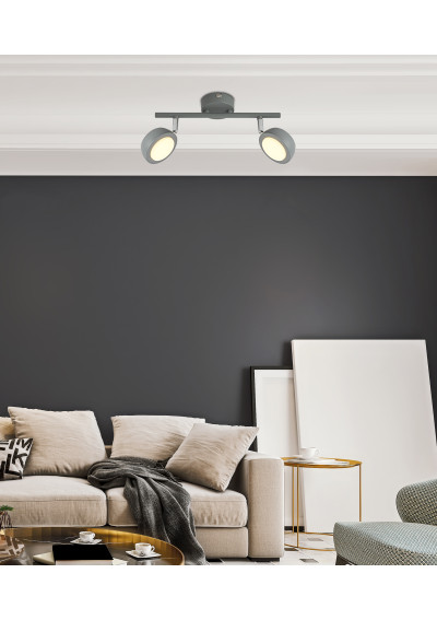 Mild ceiling light 6 W LED 3000 K grey 35 cm - product image 1