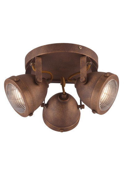 Frodo ceiling light 3xGU10 rdzawy 34 cm