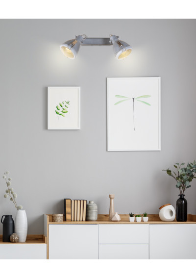 Crodo ceiling light 2xE14 grey 45 cm - product image 1