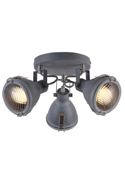 Crodo ceiling light 3xE14 grey 39 cm