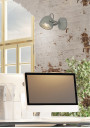 Lampa ścienna Pent 1xGU10 szary 19 cm
