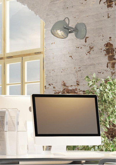 Pent wall light 1xGU10 grey 19 cm - product image 2