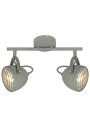 Lampa sufitowa Pent 2xGU10 szary 30 cm
