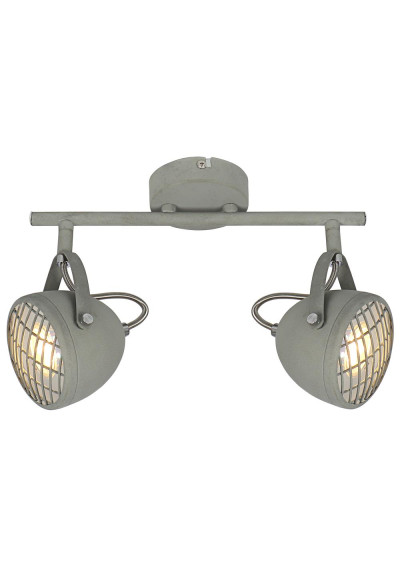 Lampa sufitowa Pent 2xGU10 szary 30 cm