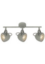 Pent ceiling light 3xGU10 grey 45 cm